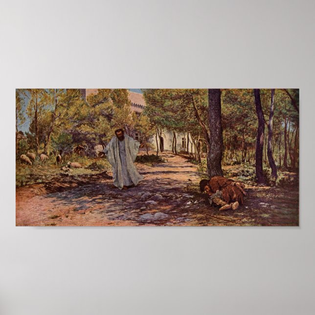 Poster Der verlorene Sohn, Eugène Burnand (Frente)