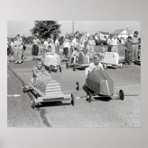 Pôster Derby de Caixa de Sabão, 1940. Foto Antiga