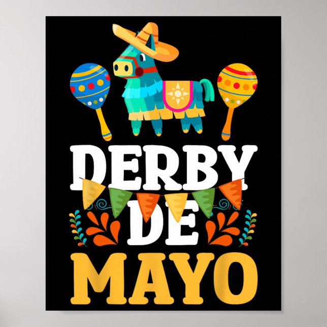 Poster Derby De Mayo Cinco De Mayo Mexicano (Frente)