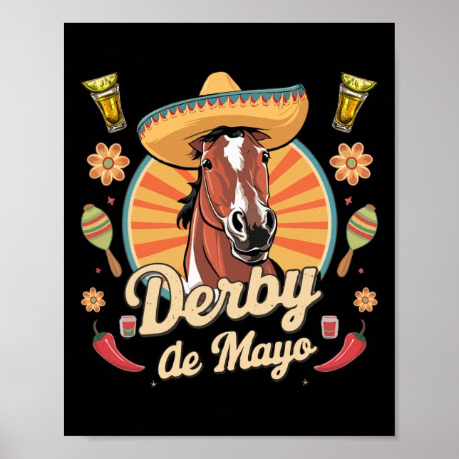 Poster Derby De Mayo Cinco De Mayo Partido Mexicano (Frente)