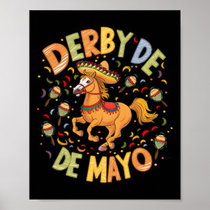 Poster Derby De Mayo Funny Cinco De Mayo Partido Mexicano