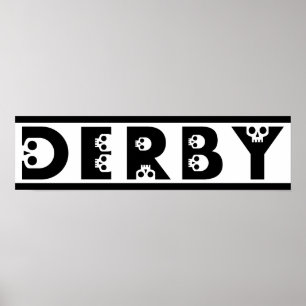 Poster derby: skullphabet