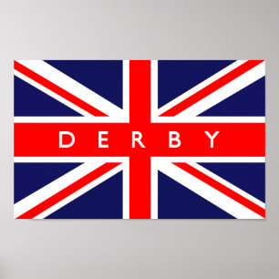 Pôster Derby UK Flag