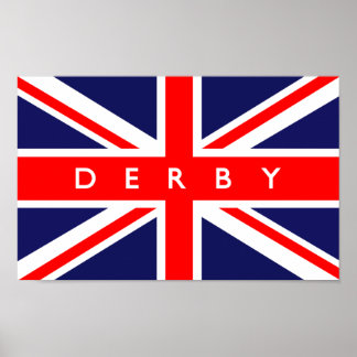 Pôster Derby UK Flag