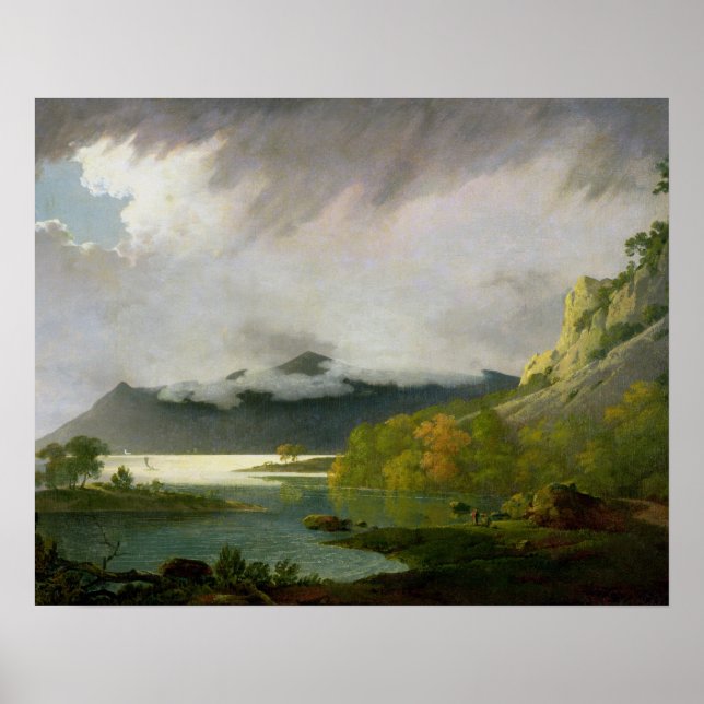 Poster Dergotou Água com Skiddaw à distância, c.1795 (Frente)
