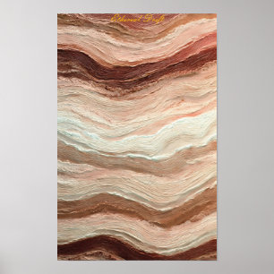 Poster Deriva Etérea - Abstrato neutro suave