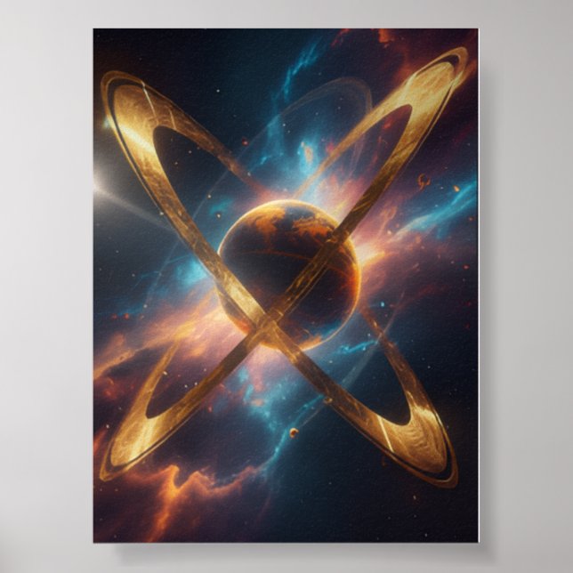 Poster Deriva Solar Abstrata  (Frente)