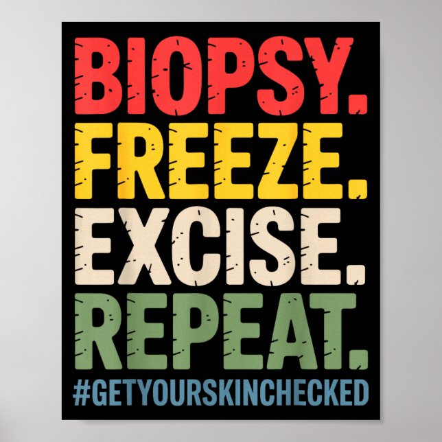 Poster Dermatologist Art For Men Women Dermatology Dermat (Frente)