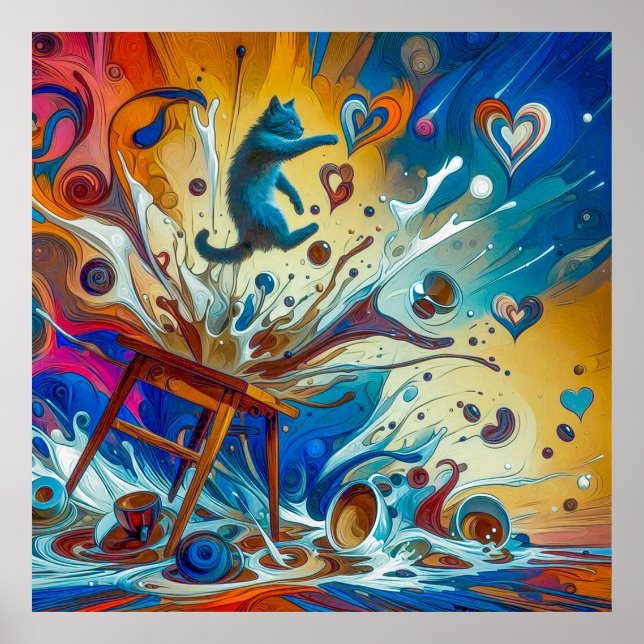 Poster Derramar de amor caótico (Frente)