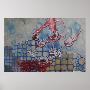 Pôster Derramar do vinho