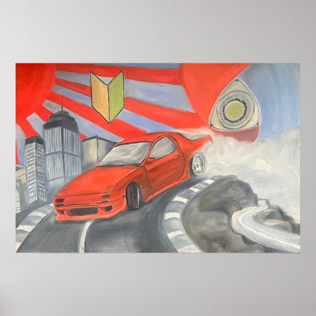 Poster Derrapando no Céu (Frente)