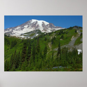 Poster Derretimento Glacial no Monte Rainier