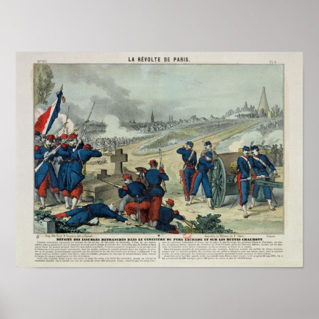 Poster Derrota dos Rebeldes Enchidos no Cemitério (Frente)