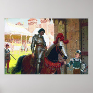 Poster Derrotado, por Edmund Blair Leighton