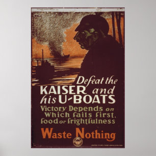 Poster Derrote o Kaiser e seus U-Barcos