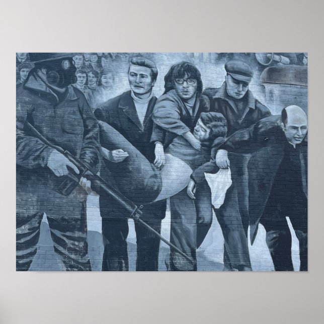 Poster Derry/Londonderry Norte Irlanda Bloody Sunday (Frente)