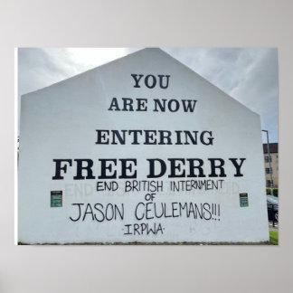 Poster Derry/Londonderry Norte Irlanda Europa