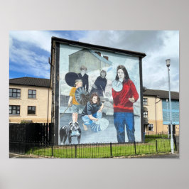 Poster Derry/Londonderry Norte Irlanda Os Problemas