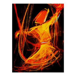 Pôster Dervixe Giratório Sufi Místico – Arte Abstrata