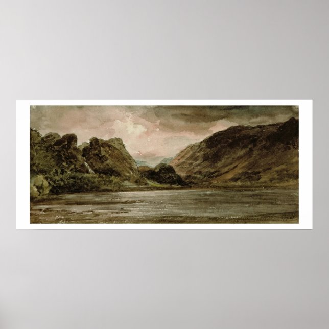 Pôster Derwentwater, Cumberland, c.1806 (Frente)