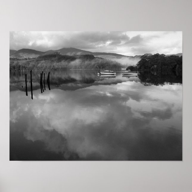 Poster Derwentwater Reflections: Lake District, Cumbria (Frente)