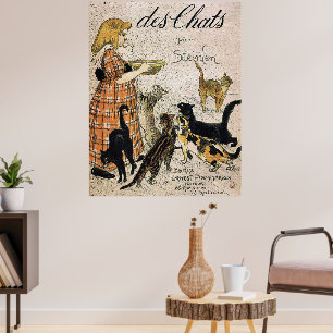 Poster Des Chats por Theophile Steinlen