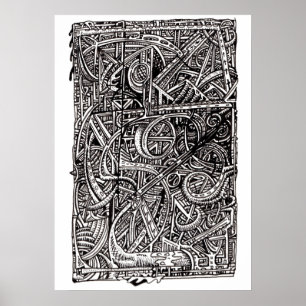 Poster Des-junção, Desenho a tinta