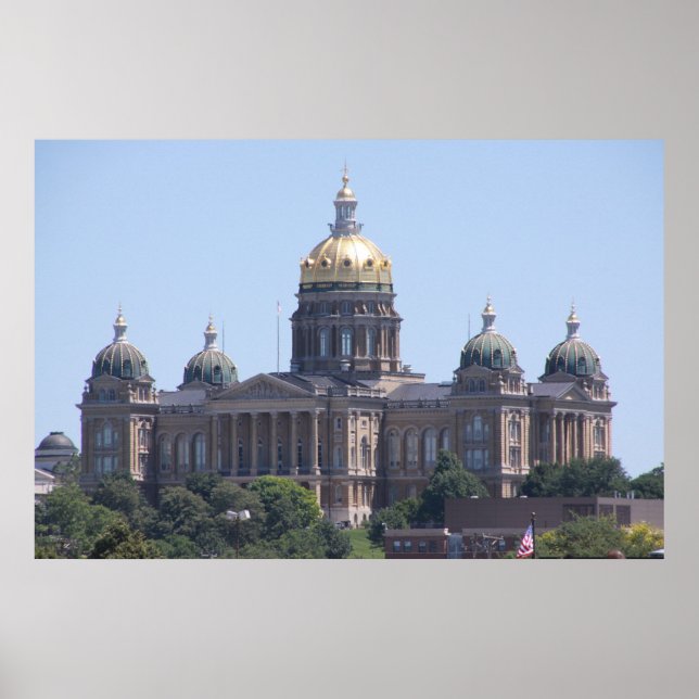 Poster Des Moines Capitol (Frente)