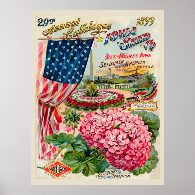 Poster Des Moines, Iowa 1899 (Frente)