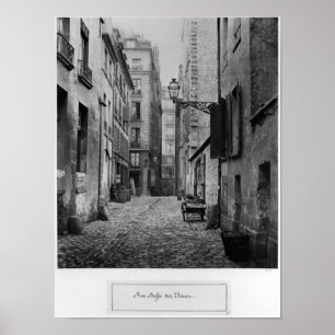 Pôster DES Ursins de Basse da rua, Paris, 1858-78