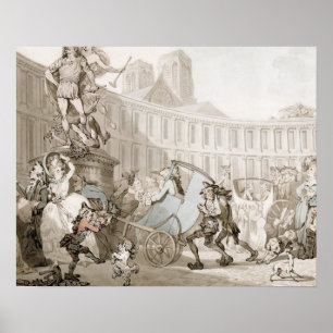 Pôster DES Victoires do lugar do La, Paris, c.1789