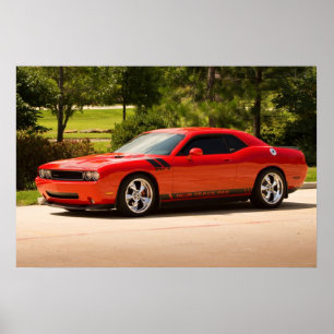 Poster Desafiador sobrecarregado de Dodge