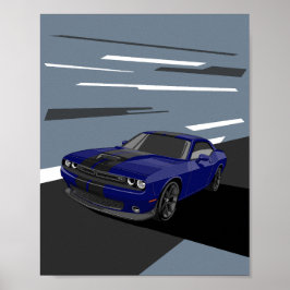 Poster Desafiante Azul