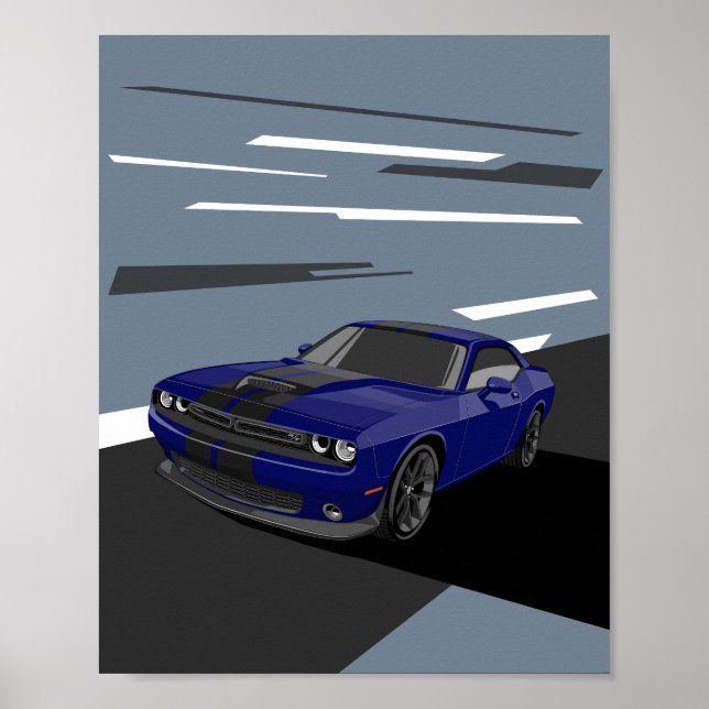 Poster Desafiante Azul (Frente)