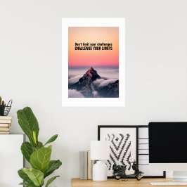 Poster Desafie seus limites - Motivacional