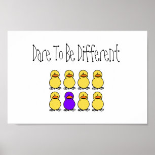 Pôster Desafio a ser diferente