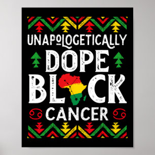 Poster Desapologeticamente Droga Câncer Preto Signo Zodia