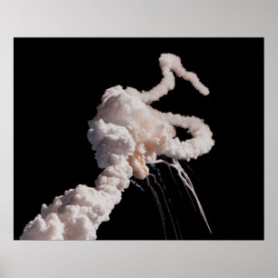 Poster Desastre do desafiador do vaivém espacial