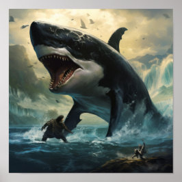 Poster Desativação Epic: Orca Gigante vs Megalodon P Migh
