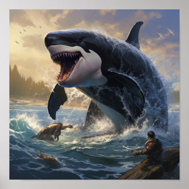 Poster Desativação Epic: Orca Gigante vs Megalodon P Migh (Frente)