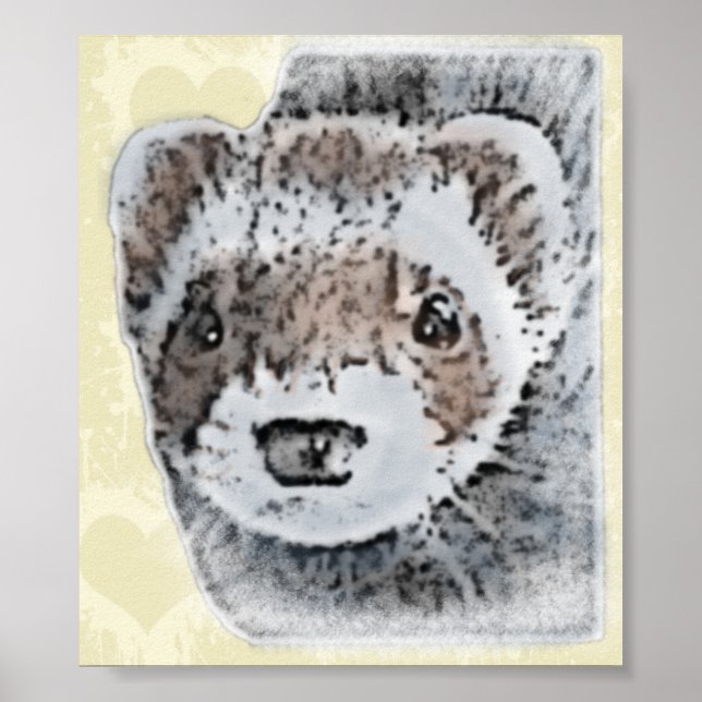 Pôster Desativar Imagem de Ferret (Frente)