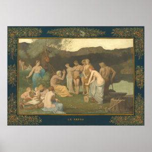 Poster Descanso - Pierre Puvis de Chavannes Arte Fina
