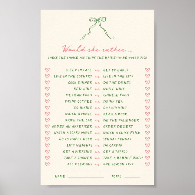 Poster Descarregável Manuscrito Ela Teria O Jogo De Prefe (Frente)