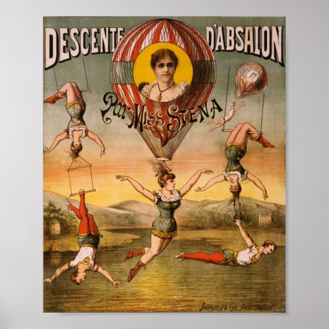 Pôster Descente d'Absalon par Miss Stena (Frente)