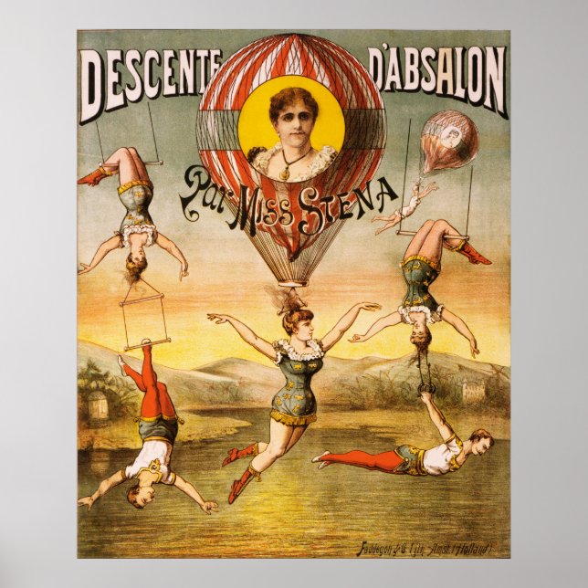 Pôster Descente d'Absalon par Miss Stena (Frente)