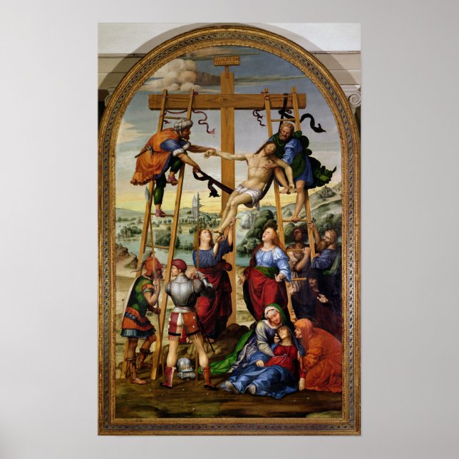 Pôster Descida da cruz, c.1505-10 (Frente)