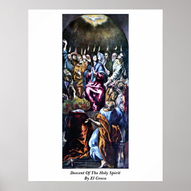 Poster Descida Do Espírito Santo Por El Greco (Frente)