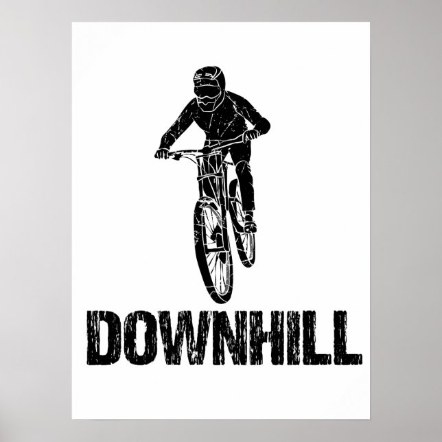 Poster Descida Mountain Biker (Frente)