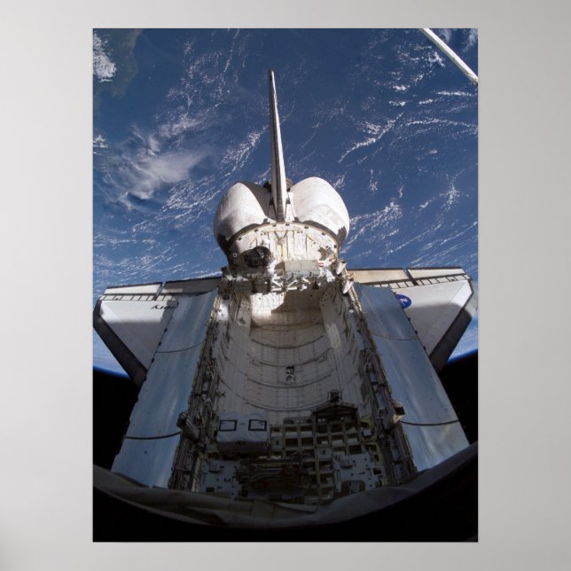 Poster Descoberta de Shuttle de Espaço encaixada com ISS  (Frente)