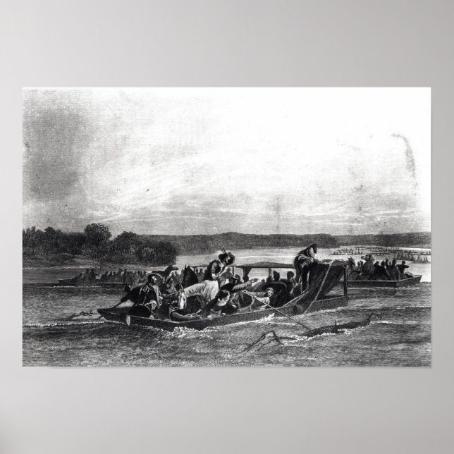 Pôster Descoberta do Mississippi por de Soto (Frente)